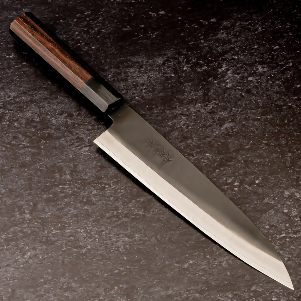 ZDP189 黒牛刀210mm 紫檀八角柄